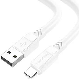 Кабель Borofone BX81 Goodway USB-A - Lightning 12w 2.4a 1м cable White - фото Кабель Borofone BX81 Goodway USB-A - Lightning 12w 2.4a 1м cable White