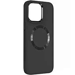 Чехол Epik TPU Bonbon Metal Style with MagSafe для Apple iPhone 11 Black - миниатюра 2