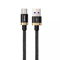 Кабель USB Baseus HW Flash 40w 5a USB Type-C cable black/gold (CATZH-AV1) - миниатюра 2
