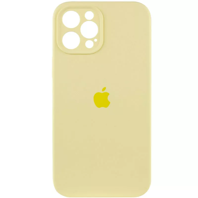 Чохол Silicone Case Full Camera Protective для Apple iPhone 12 Pro Mellow Yellow - фото 1