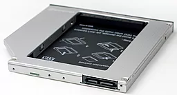 Кишеня для HDD Grand-X 2.5" в отсек привода ноутбука SATA2/SATA3 Slim 9.5мм (HDC-24С) - мініатюра 2