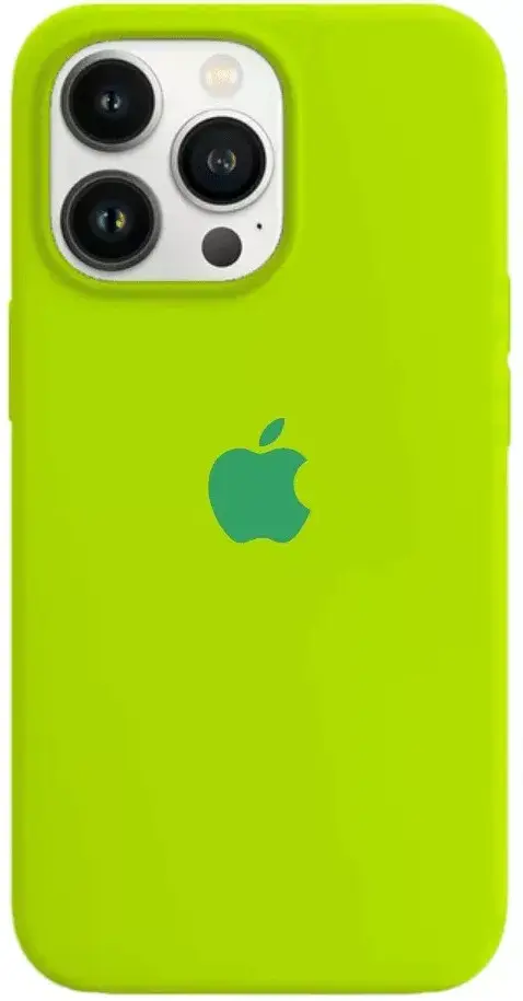 Чехол Silicone Case Full для Apple iPhone 11 Pro Max Fluorescent green - фото 1