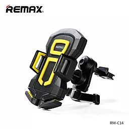 Автодержатель Remax RM-C14 Black/Yellow - миниатюра 2