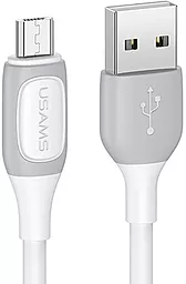 Кабель Usams SJ597 USB-A - micro USB 10w 1м cable White - миниатюра 2 Кабель Usams SJ597 USB-A - micro USB 10w 1м cable White - миниатюра 2