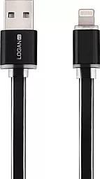 Кабель Logan USB-A - Lightning 12w 2.4a 1м cable Black (EL118-010BK) - фото Кабель Logan USB-A - Lightning 12w 2.4a 1м cable Black (EL118-010BK)