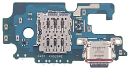 Нижняя плата Samsung Galaxy S25 FE S731 с разъемом зарядки, Sim-карты и микрофоном, Original - фото Нижняя плата Samsung Galaxy S25 FE S731 с разъемом зарядки, Sim-карты и микрофоном, Original
