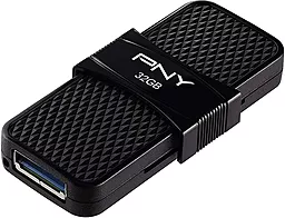 Флешка PNY Duo-Link For Android 32GB (P-FD32GOTGSLMB-GE) Black