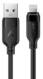 Кабель AceFast C16-02 USB-A - Lightning 12w 2.4a 1.2м cable Black - фото Кабель AceFast C16-02 USB-A - Lightning 12w 2.4a 1.2м cable Black
