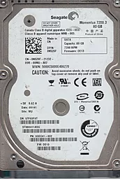 Жесткий диск для ноутбука Seagate Momentus 80 GB 2.5 (ST980411ASG)