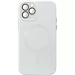 Чехол Epik TPU+Glass Sapphire Midnight with MagSafe для Apple iPhone 11 Pro White