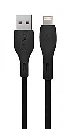USB Кабель SkyDolphin S22L Soft Silicone USB Lightning Cable Black