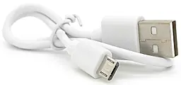 Кабель EasyLife USB-A - micro USB 12w 2.4a 0.3м cable White - фото Кабель EasyLife USB-A - micro USB 12w 2.4a 0.3м cable White