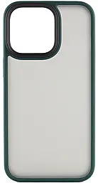 Чехол Epik Metal Buttons для Apple iPhone 12 Pro Max Dark Green - фото Чехол Epik Metal Buttons для Apple iPhone 12 Pro Max Dark Green