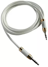 Аудио кабель SkyDolphin AUX mini Jack SR15 3.5 мм M/M 2 м cable white (AUX-000072) - фото Аудио кабель SkyDolphin AUX mini Jack SR15 3.5 мм M/M 2 м cable white (AUX-000072)