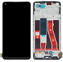 Дисплей Oppo Reno 5 Lite з тачскріном і рамкою, (OLED), Black