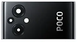 Скло камери Xiaomi Poco M5 з рамкою Black - фото Скло камери Xiaomi Poco M5 з рамкою Black