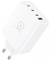 Сетевое зарядное устройство WUW C158 100w GaN/PPS PD 3xUSB-C/USB-A ports charger white - фото Сетевое зарядное устройство WUW C158 100w GaN/PPS PD 3xUSB-C/USB-A ports charger white