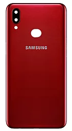 Задня кришка корпусу Samsung Galaxy A10S 2019 A107  зі склом камери Original Red