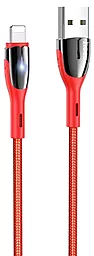 Кабель Hoco U89 Safeness USB-A - Lightning 12w 2.4a 1.2м cable Red - фото Кабель Hoco U89 Safeness USB-A - Lightning 12w 2.4a 1.2м cable Red