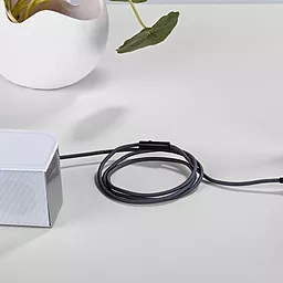 Аудіо кабель, з мікрофоном Hoco UPA04 AUX mini Jack 3.5mm M/M Cable 1 м gray - мініатюра 4