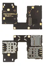 Шлейф Motorola Moto G3 XT1543 / Moto G3 XT1544 / Moto G3 XT1550 / Moto G3 XT1556 / Moto G3 XT1557 з роз'ємом SIM-карти і карти пам'яті Original