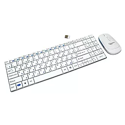 Комплект (клавіатура+мишка) Gembird (KBS-P5-W-UA) White