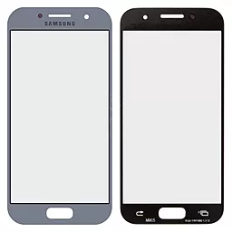 Корпусное стекло дисплея Samsung Galaxy A3 A320F, A320Y 2017 Blue - фото Корпусное стекло дисплея Samsung Galaxy A3 A320F, A320Y 2017 Blue