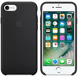 Чехол Silicone Case для Apple iPhone 7, iPhone 8 Black - миниатюра 4