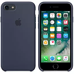 Чехол Silicone Case для Apple iPhone 7, iPhone 8 Midnight Blue - миниатюра 2 Чехол Silicone Case для Apple iPhone 7, iPhone 8 Midnight Blue - миниатюра 2