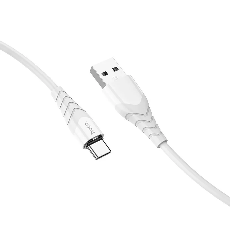 Кабель Hoco X63 Racer USB-A - Type-C 15w 3a 1м cable White - фото 2