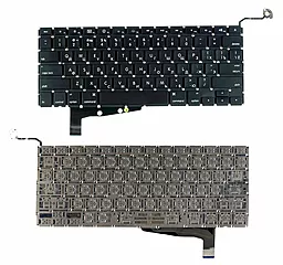 Клавіатура для ноутбуку Apple MacBook Pro A1286 з підсвіткою клавіш, без рамки, горизонтальний Enter Black