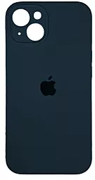 Чехол Silicone Case Full Camera для Apple iPhone 15 Abyss Blue