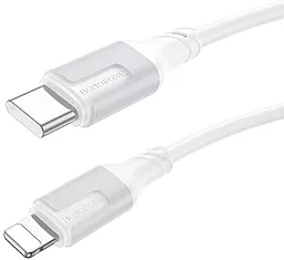 Кабель Borofone BX101 Creator USB Type-C - Lightning 27w 3a 1м PD сable White - миниатюра 2 Кабель Borofone BX101 Creator USB Type-C - Lightning 27w 3a 1м PD сable White - миниатюра 2