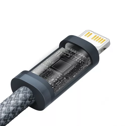Кабель Baseus Dynamic USB Type-C - Lightning 20w 3a 1м PD сable Gray (CALD000016) - фото 3