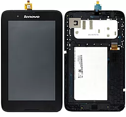 Дисплей для планшету Lenovo IdeaTab A3300 7 + Touchscreen with frame Black