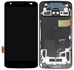 Дисплей Motorola Moto Z2 Force (XT1789, XT1789-05) с тачскрином и рамкой, оригинал, Black