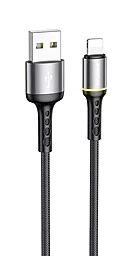 Кабель Borofone BU33 Color Ring USB-A - Lightning 12w 2.4a 1.2м cable Black - фото Кабель Borofone BU33 Color Ring USB-A - Lightning 12w 2.4a 1.2м cable Black