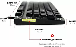 Клавиатура Motospeed GK82 Outemu Red USB/Wireless Black (mtgk82bmr) - миниатюра 8