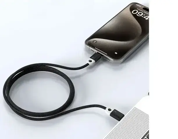 Кабель Cabletime USB Type-C - Type-C 60w 3a 1м PD cable Black (CUP4H) - фото 5