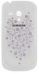 Задняя крышка корпуса Samsung Galaxy S3 mini I8190 Original White La Fleur