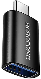 OTG-перехідник Borofone BV26C M-F USB Type-C -> USB-A 3.0 Black - фото OTG-перехідник Borofone BV26C M-F USB Type-C -> USB-A 3.0 Black