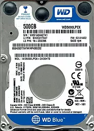 Жорсткий диск для ноутбука Western Digital Blue 500 GB 2.5 (WD5000LPCX_)