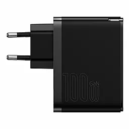 Мережевий зарядний пристрій Baseus Pro Fast 100W PD + QC3.0 GaN5 USB-A+C + USB C-C Cable Black (CCGP090201) - мініатюра 5