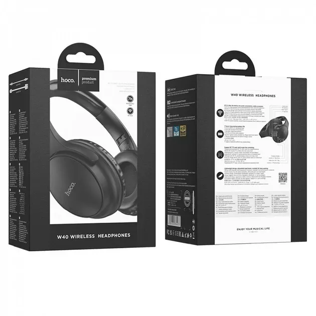 Наушники Hoco W40 Mighty Black - фото 3