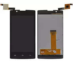 Дисплей Fly FS401 Stratus 1 с тачскрином, Black - фото Дисплей Fly FS401 Stratus 1 с тачскрином, Black