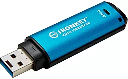 Флешка Kingston 64 GB IronKey Vault Privacy 50 (IKVP50/64GB) - фото Флешка Kingston 64 GB IronKey Vault Privacy 50 (IKVP50/64GB)