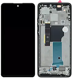 Дисплей Motorola Edge 40 Neo (XT2307) с тачскрином и рамкой, Black