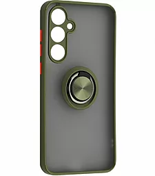 {"ru": "Чехол", "uk": "Чохол"} 1TOUCH Gingle Ring Case для Samsung Galaxy A15 (A155) Khaki