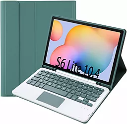 Чехол для планшета BeCover TouchPad с безпроводной клавиатурой для Samsung Galaxy Tab S6 Lite Dark Green (712363) - фото Чехол для планшета BeCover TouchPad с безпроводной клавиатурой для Samsung Galaxy Tab S6 Lite Dark Green (712363)