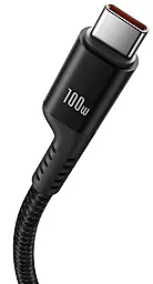 Кабель Baseus Fish-Eye USB Type-C - Type-C 100w 5a 1м PD cable Black - мініатюра 6 Кабель Baseus Fish-Eye USB Type-C - Type-C 100w 5a 1м PD cable Black - мініатюра 6